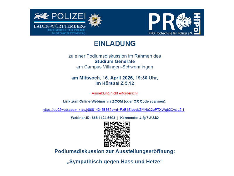 Einladung zur Eröffnung der Ausstellung „Sympatisch gegen Hass und Hetze“